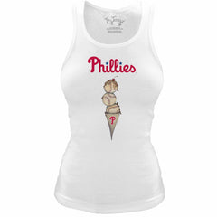 Philadelphia Phillies Tiny Turnip Women's Fitted Triple Scoop Tri-Blend Tank Top | MLB Shop