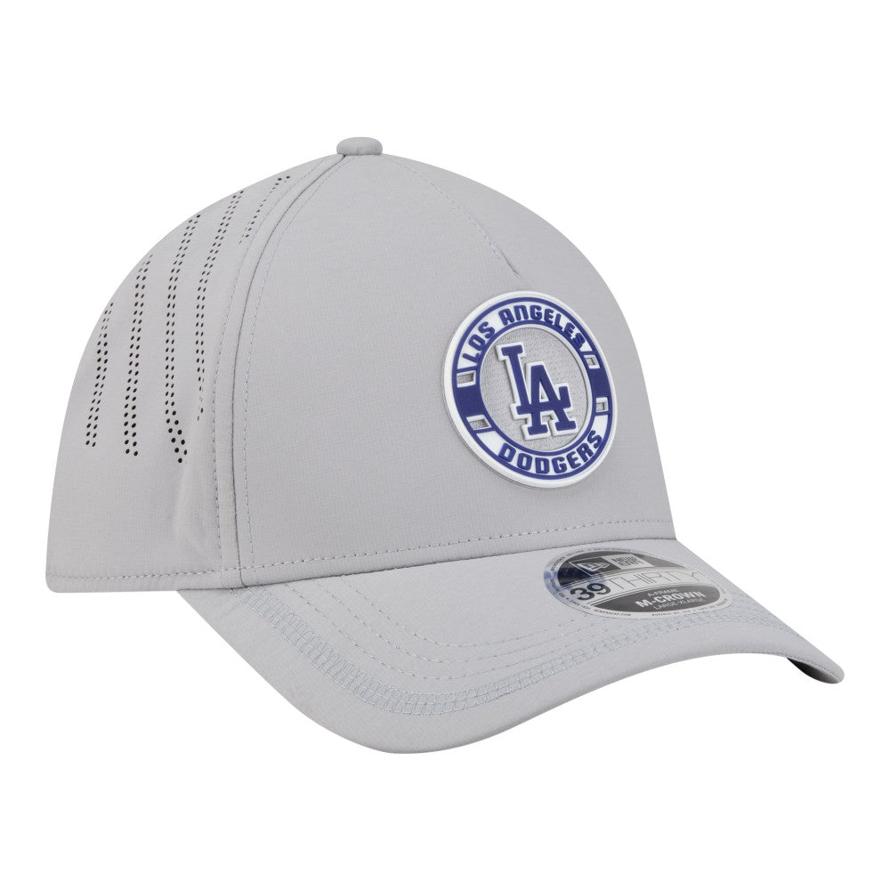 Los Angeles Dodgers New Era Patch 39THIRTY A-Frame M-Crown Perforated Flex Hat | MLB New