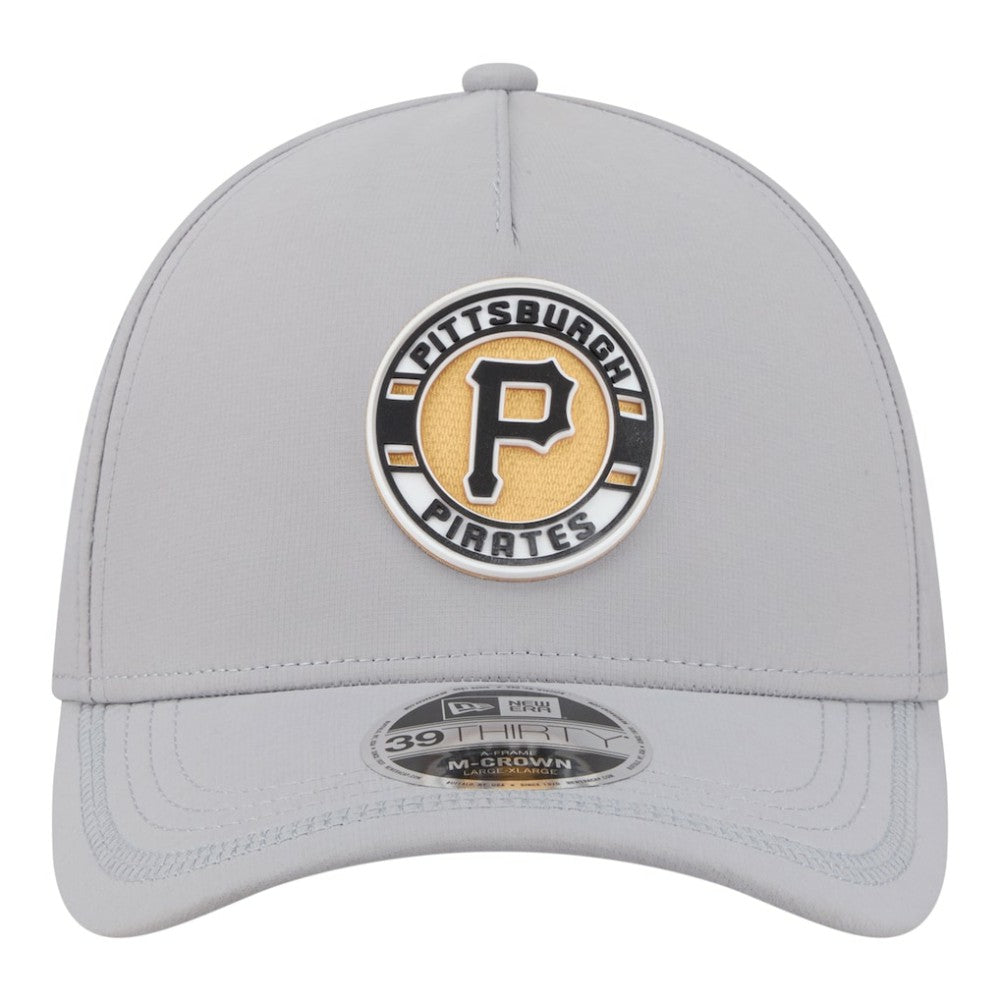Pittsburgh Pirates New Era Patch 39THIRTY A-Frame M-Crown Perforated Flex Hat | MLB Outlet