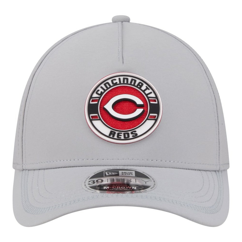 Cincinnati Reds New Era Patch 39THIRTY A-Frame M-Crown Perforated Flex Hat | MLB Near me