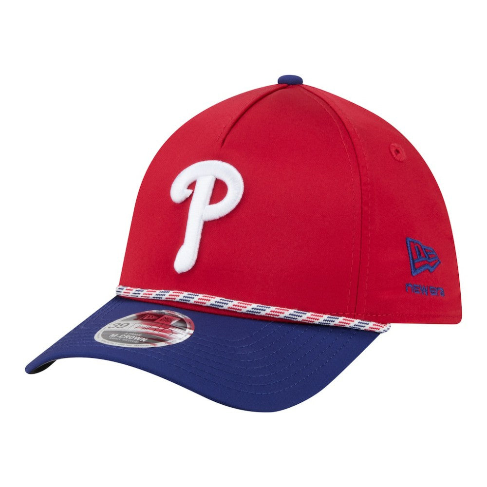 Philadelphia Phillies New Era Rope M-Crown A-Frame 39THIRTY Flex Hat | MLB New
