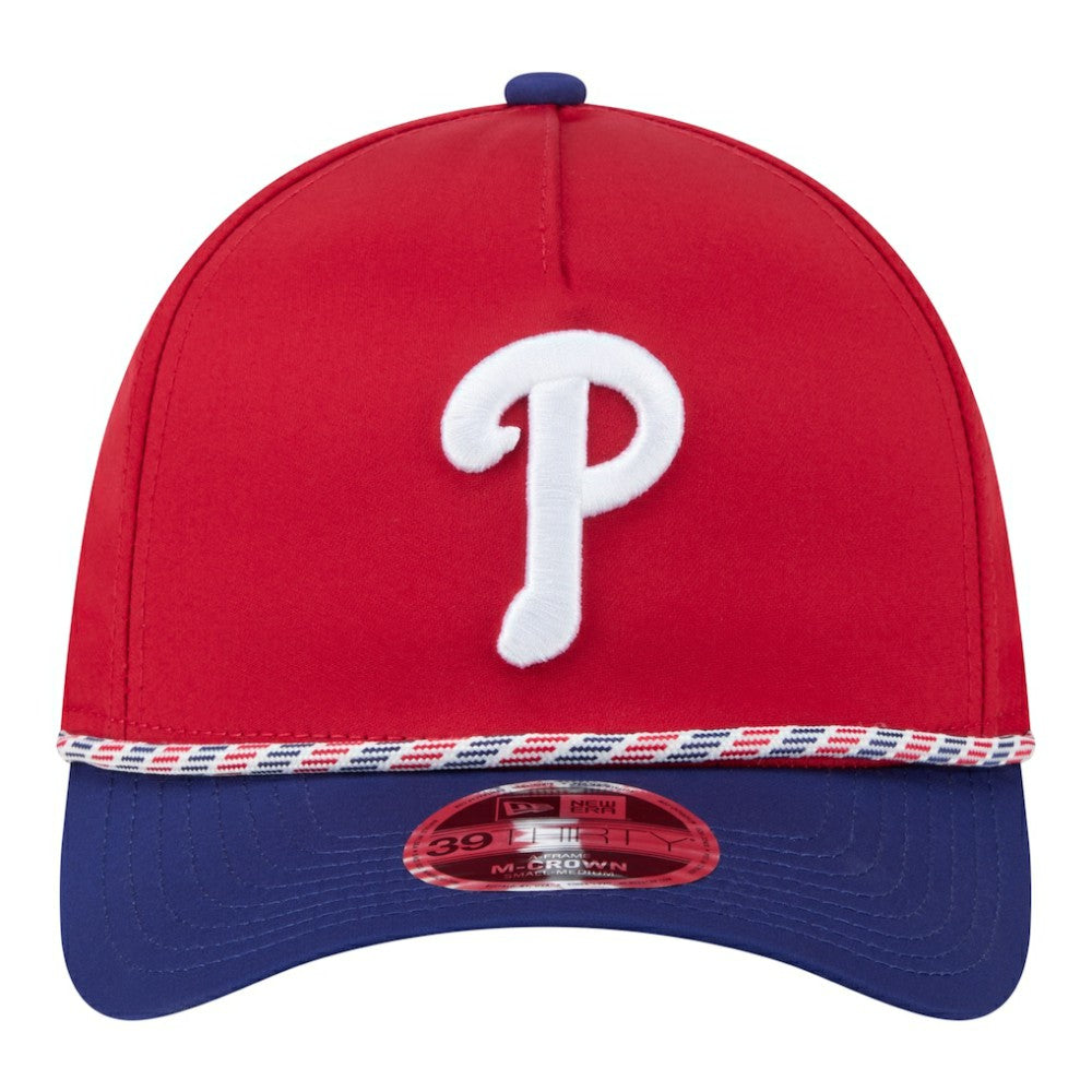 Philadelphia Phillies New Era Rope M-Crown A-Frame 39THIRTY Flex Hat | MLB New