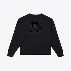 Pittsburgh Penguins Mitchell & Ness Unisex Phantom Fleece Crew Neck Sweatshirt On Sale