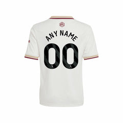 Arsenal Youth 2025/26 Third Replica Custom Jersey White - Adidas