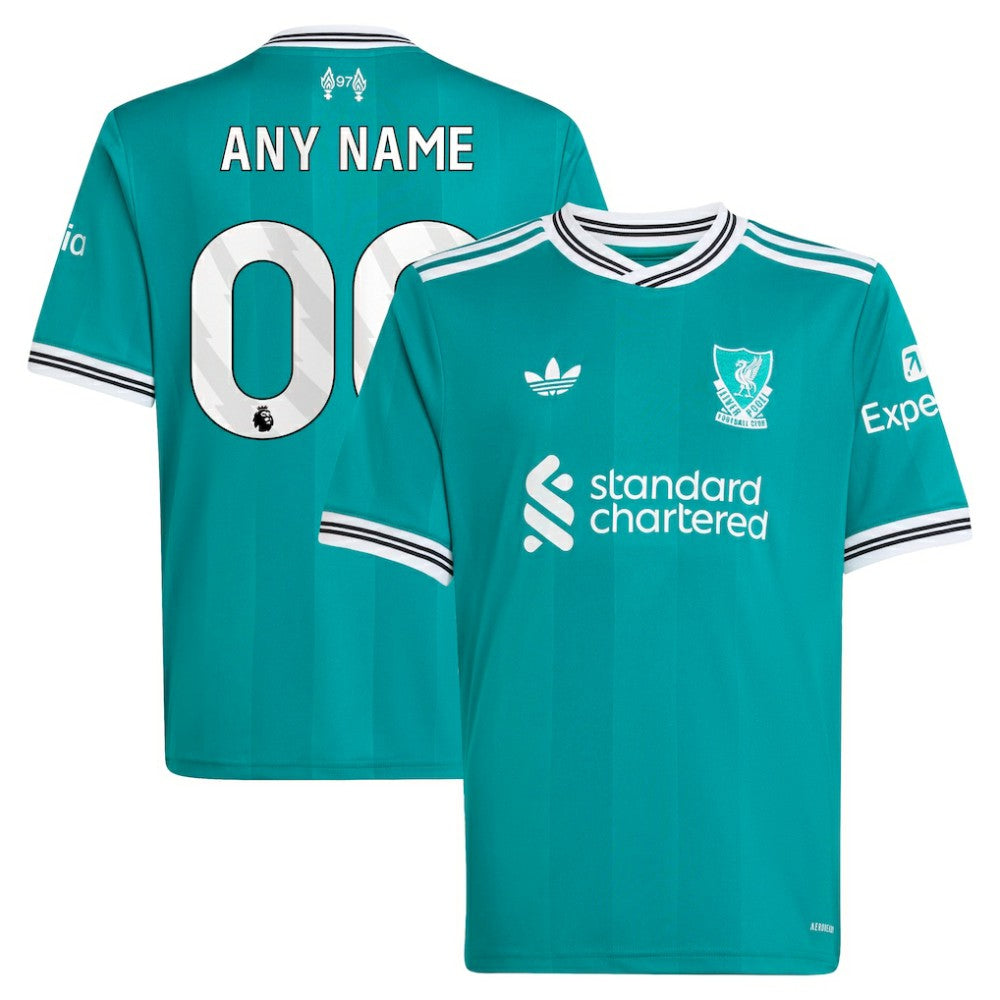 Liverpool Youth 2025/26 Third Replica Custom Jersey Green - Adidas