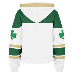 Boston Bruins '47 Women's McLucky Cropped Lacer Hoodie Discount