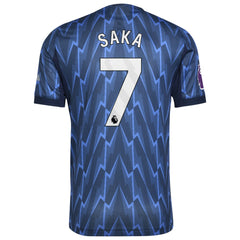 Bukayo Saka Arsenal 2025/26 Away Player Jersey Blue - Adidas