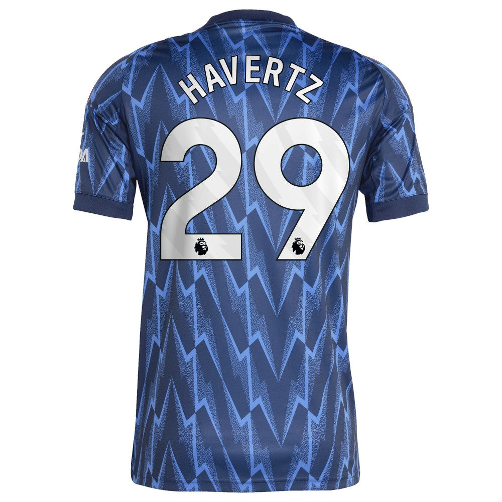 Kai Havertz Arsenal 2025/26 Away Replica Player Jersey Blue - Adidas