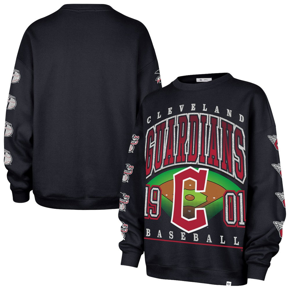 Cleveland Guardians '47 Women's Trendy Team Go Big Oversized Sweatshirt | MLB Near me