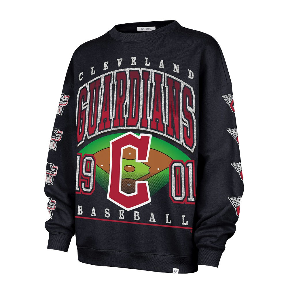 Cleveland Guardians '47 Women's Trendy Team Go Big Oversized Sweatshirt | MLB Near me