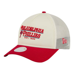 Philadelphia Phillies New Era Women's Retro 9FORTY M-Crown A-Frame Trucker Adjustable Hat | MLB Sale