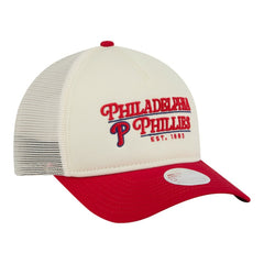 Philadelphia Phillies New Era Women's Retro 9FORTY M-Crown A-Frame Trucker Adjustable Hat | MLB Sale