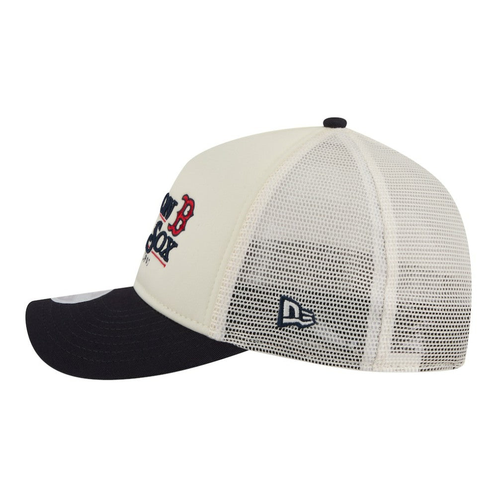 Boston Red Sox New Era Women's Retro 9FORTY M-Crown A-Frame Trucker Adjustable Hat | MLB Shop
