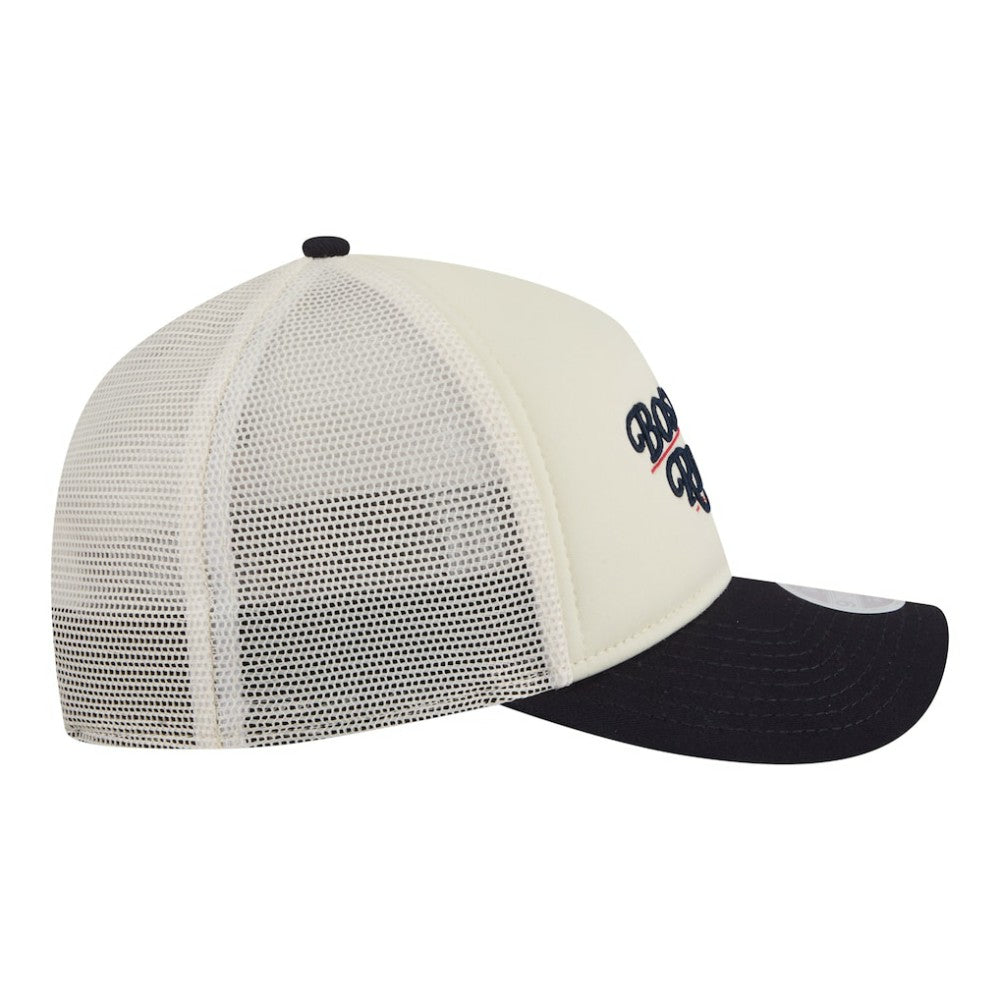 Boston Red Sox New Era Women's Retro 9FORTY M-Crown A-Frame Trucker Adjustable Hat | MLB Shop