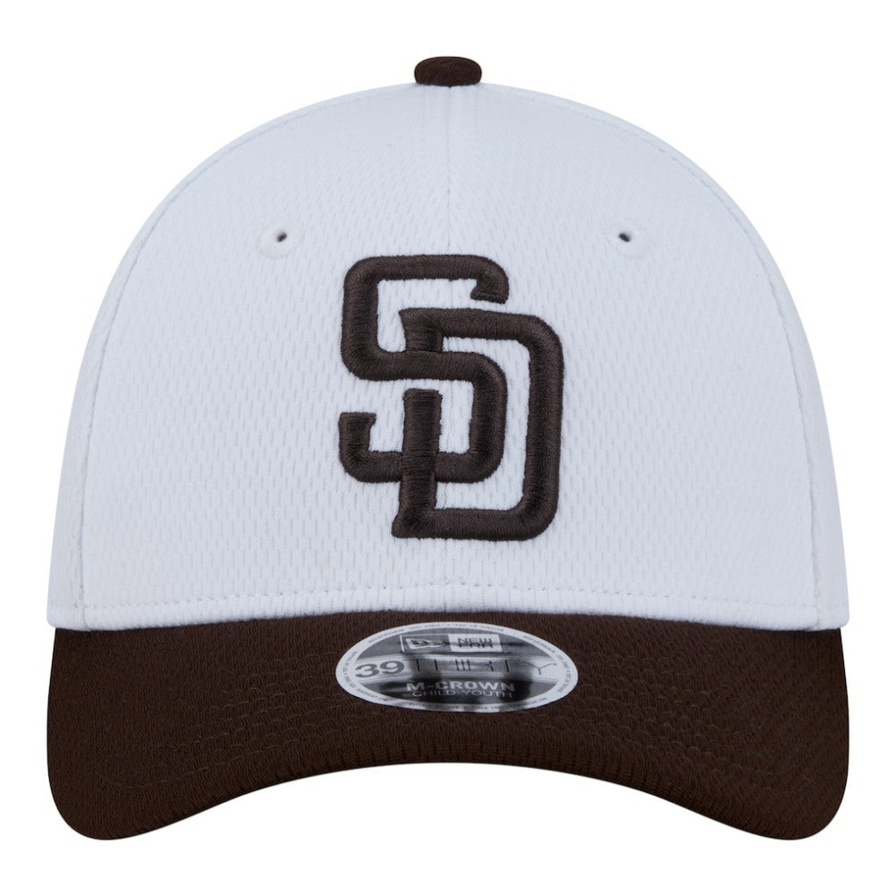 San Diego Padres New Era Youth Baseball 39THIRTY M-Crown Flex Hat | MLB For sale