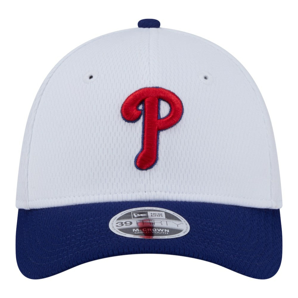 Philadelphia Phillies New Era Youth Baseball 39THIRTY M-Crown Flex Hat | MLB Sale