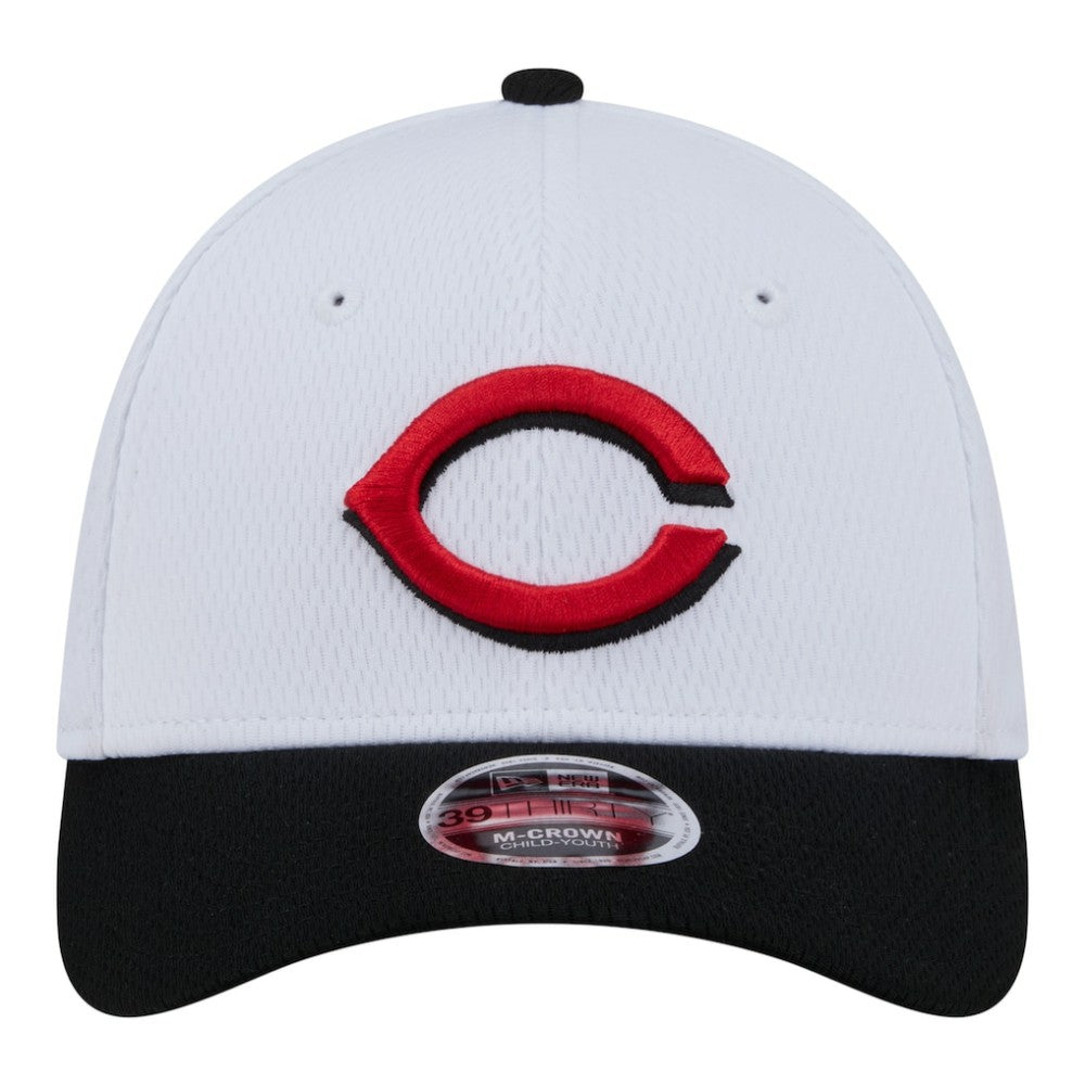 Cincinnati Reds New Era Youth Baseball 39THIRTY M-Crown Flex Hat | MLB On Sale