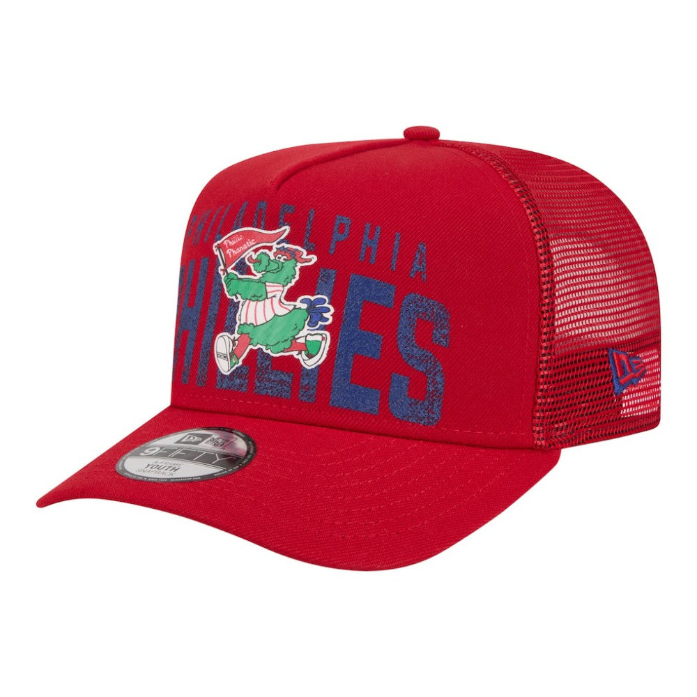 Philadelphia Phillies New Era Youth Logo Fade A-Frame 9FIFTY Snapback Hat | MLB Sale