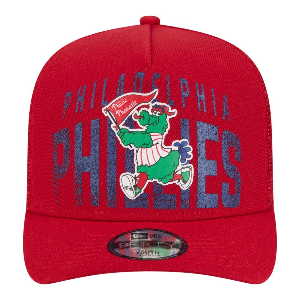Philadelphia Phillies New Era Youth Logo Fade A-Frame 9FIFTY Snapback Hat | MLB Sale