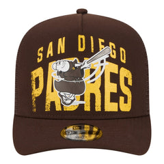 San Diego Padres New Era Youth Logo Fade A-Frame 9FIFTY Snapback Hat | MLB On Sale