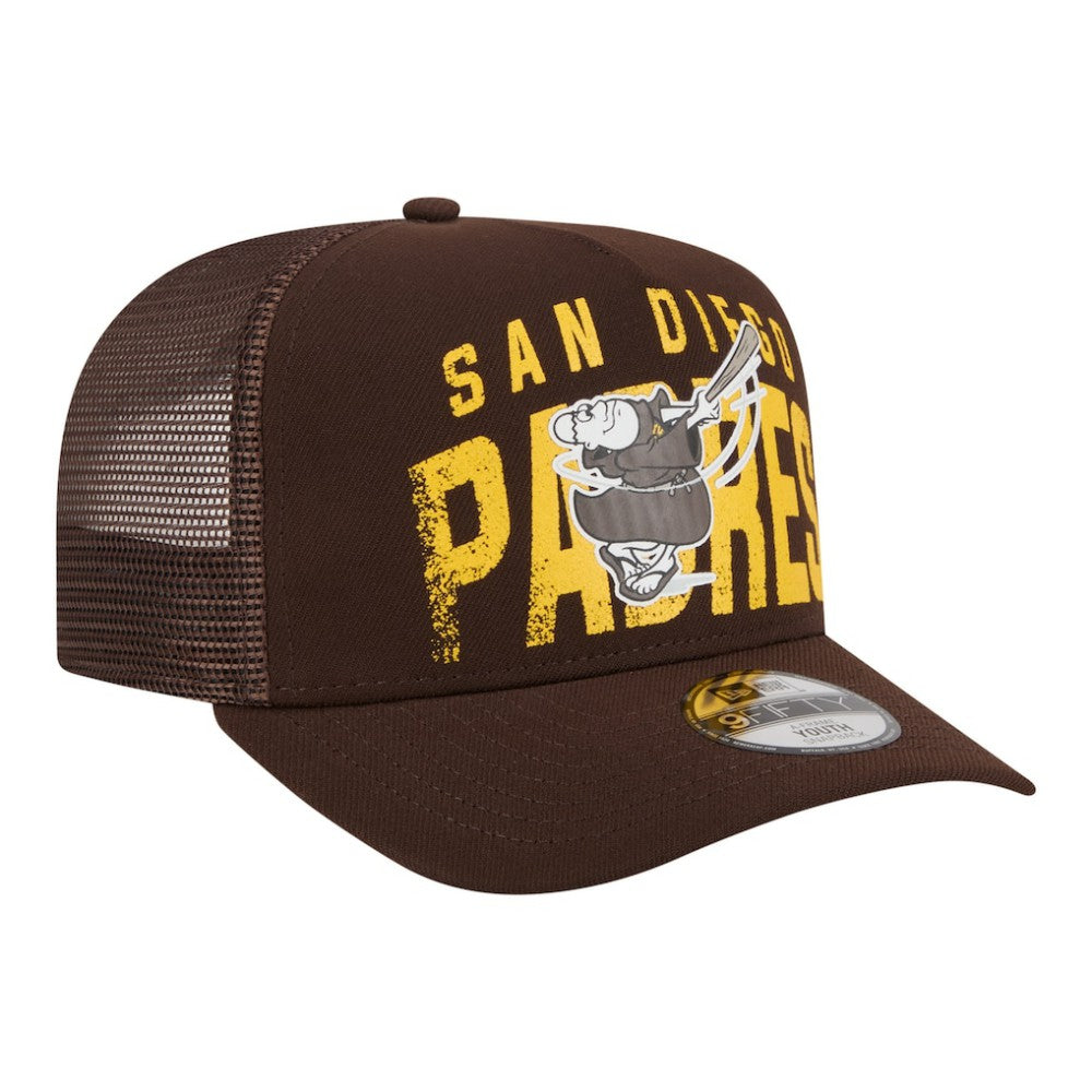 San Diego Padres New Era Youth Logo Fade A-Frame 9FIFTY Snapback Hat | MLB On Sale