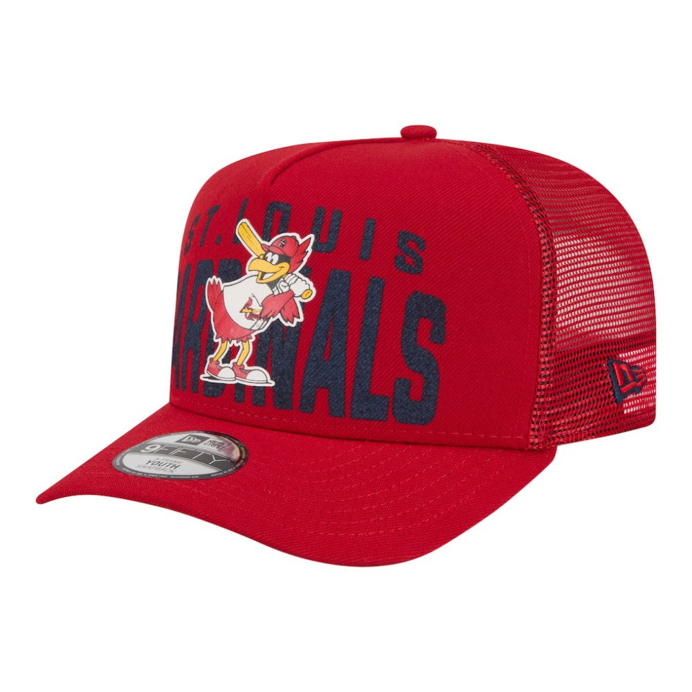 St. Louis Cardinals New Era Youth Logo Fade A-Frame 9FIFTY Snapback Hat | MLB Discount