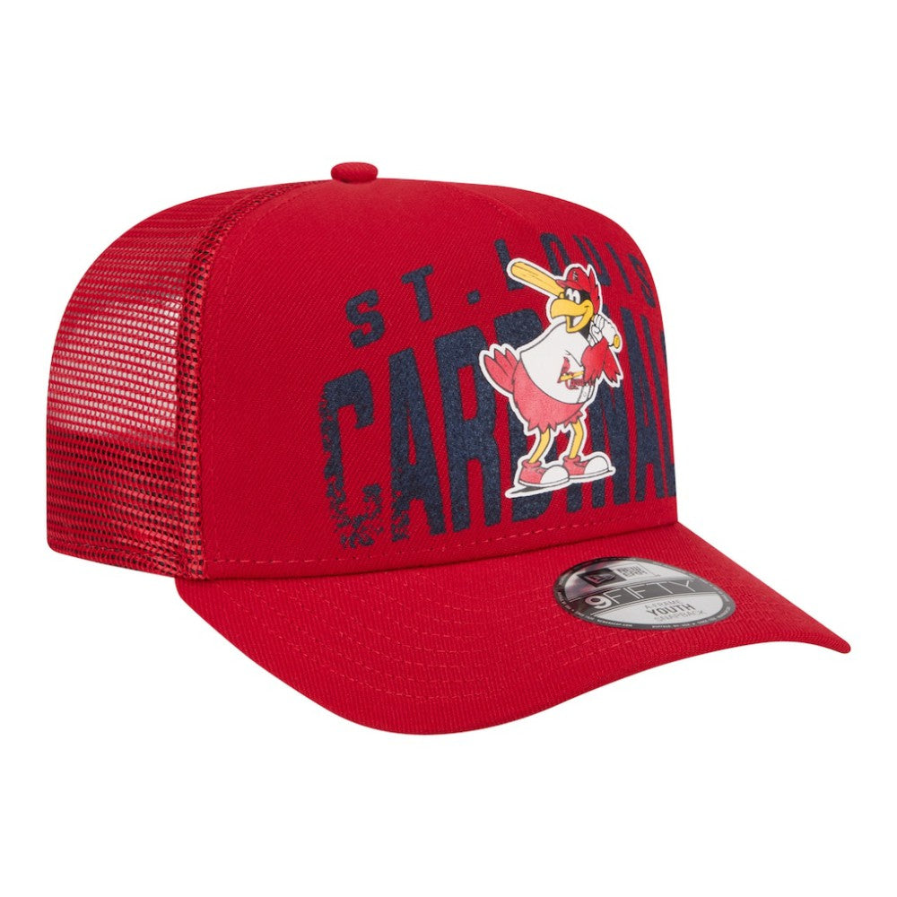 St. Louis Cardinals New Era Youth Logo Fade A-Frame 9FIFTY Snapback Hat | MLB Discount