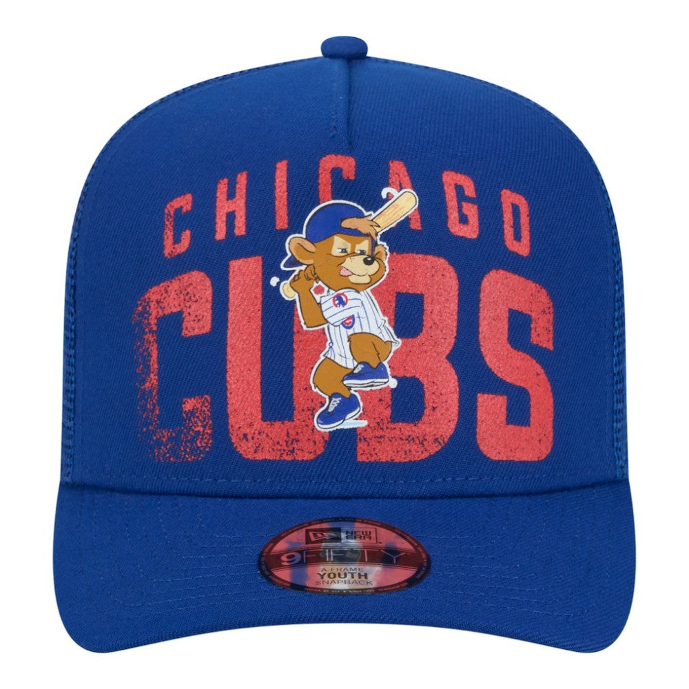 Chicago Cubs New Era Youth Logo Fade A-Frame 9FIFTY Snapback Hat | MLB New