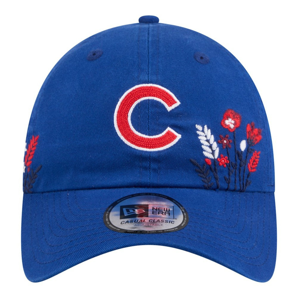 Chicago Cubs New Era Women's Wildflower Casual Classic Adjustable Hat | MLB Discount