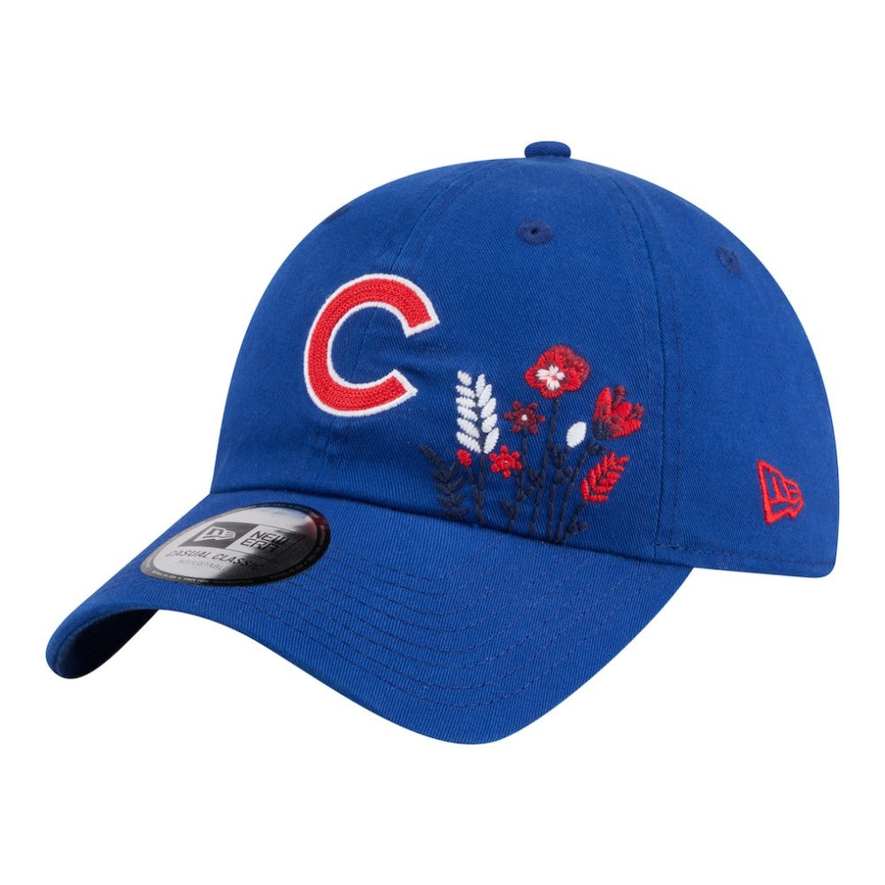 Chicago Cubs New Era Women's Wildflower Casual Classic Adjustable Hat | MLB Discount