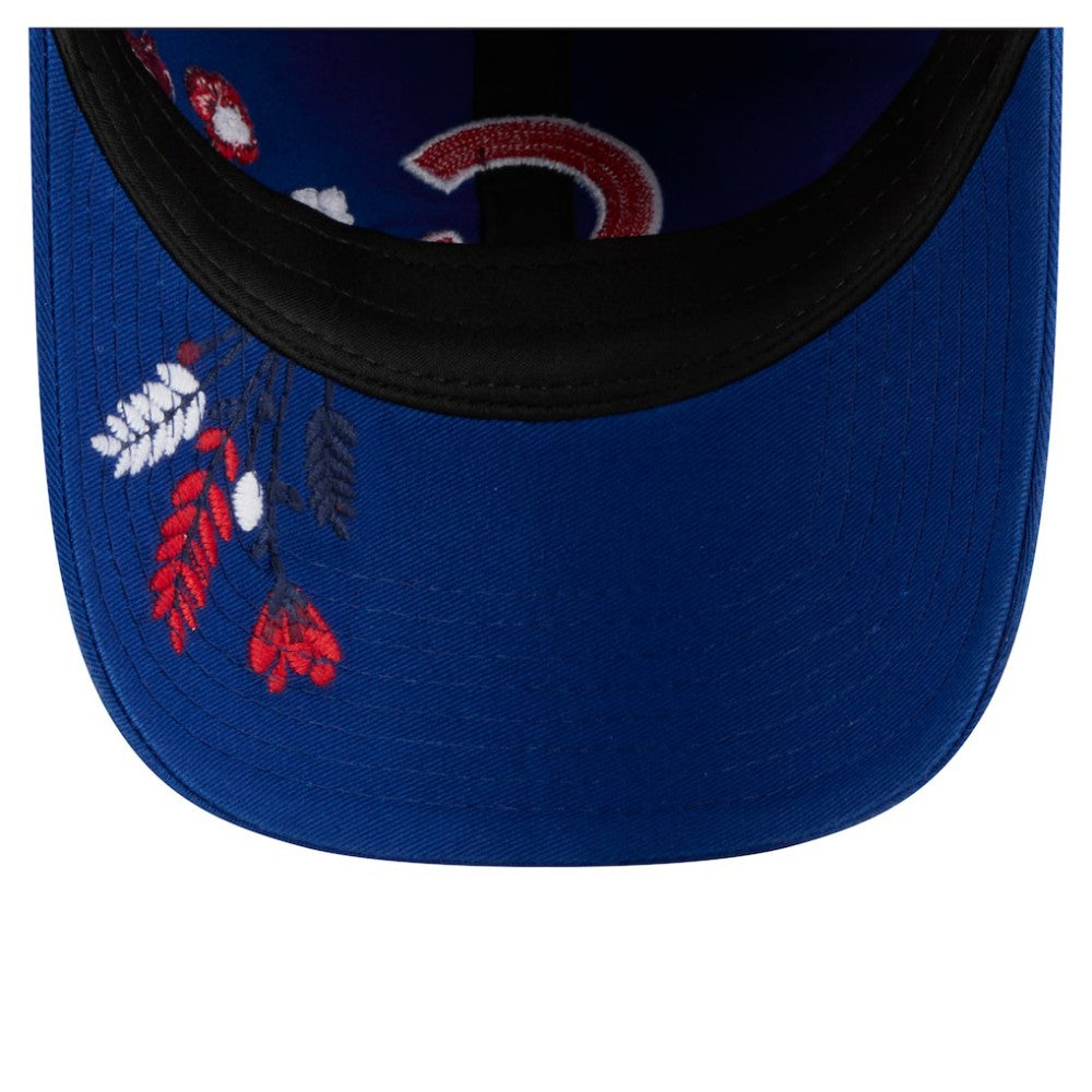 Chicago Cubs New Era Women's Wildflower Casual Classic Adjustable Hat | MLB Discount