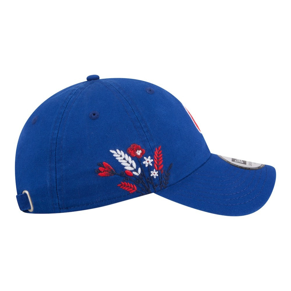 Chicago Cubs New Era Women's Wildflower Casual Classic Adjustable Hat | MLB Discount