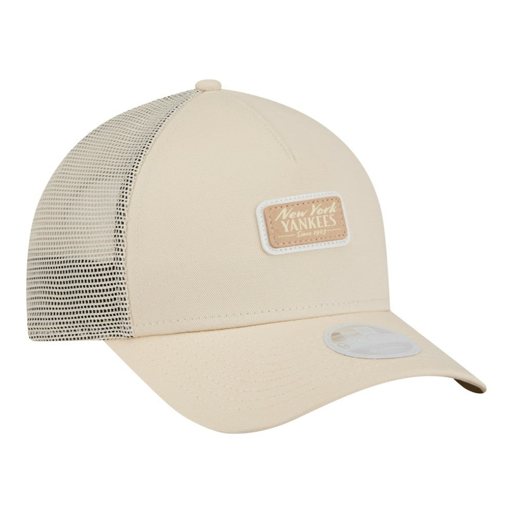New York Yankees New Era Women's Tonal Patch 9FORTY M-Crown A-Frame Trucker Adjustable Hat | MLB Sale