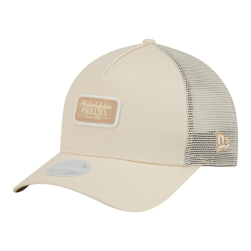 Philadelphia Phillies New Era Women's Tonal Patch 9FORTY M-Crown A-Frame Trucker Adjustable Hat | MLB Online