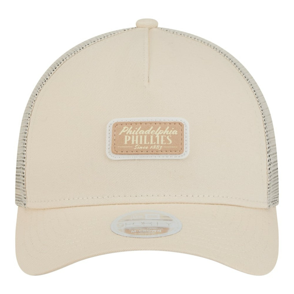 Philadelphia Phillies New Era Women's Tonal Patch 9FORTY M-Crown A-Frame Trucker Adjustable Hat | MLB Online