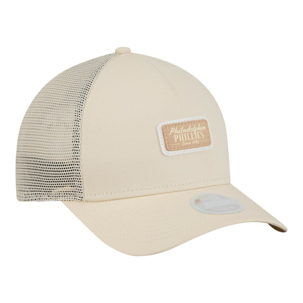 Philadelphia Phillies New Era Women's Tonal Patch 9FORTY M-Crown A-Frame Trucker Adjustable Hat | MLB Online