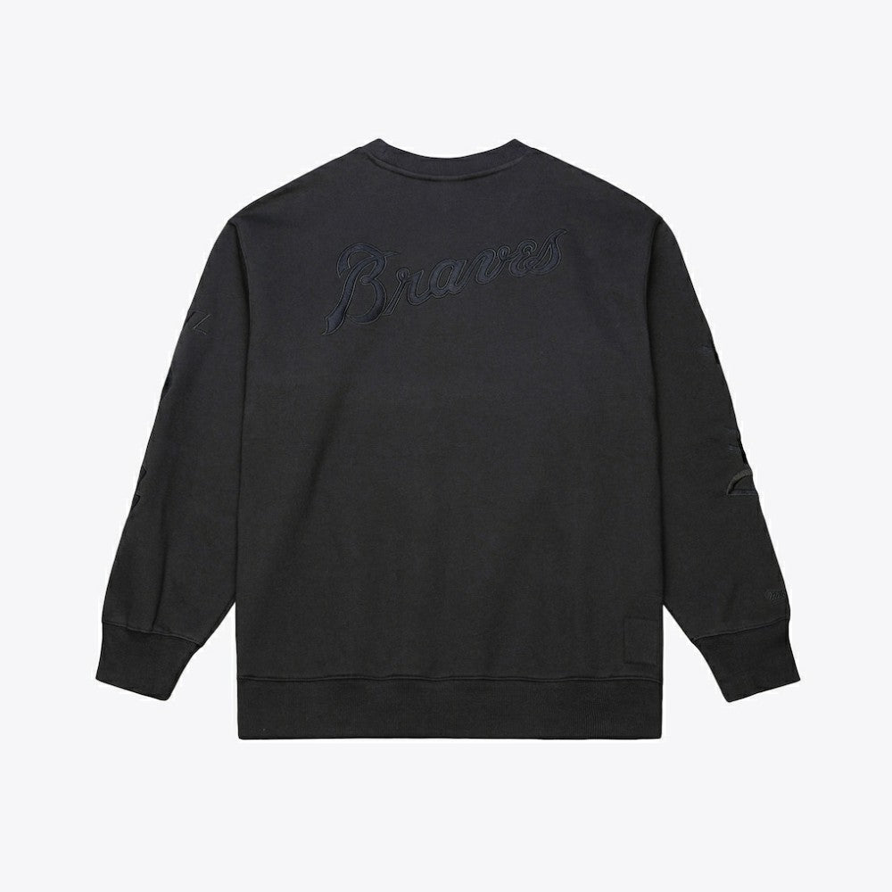 Atlanta Braves Mitchell & Ness Phantom Fleece Crewneck Sweatshirt | MLB Online