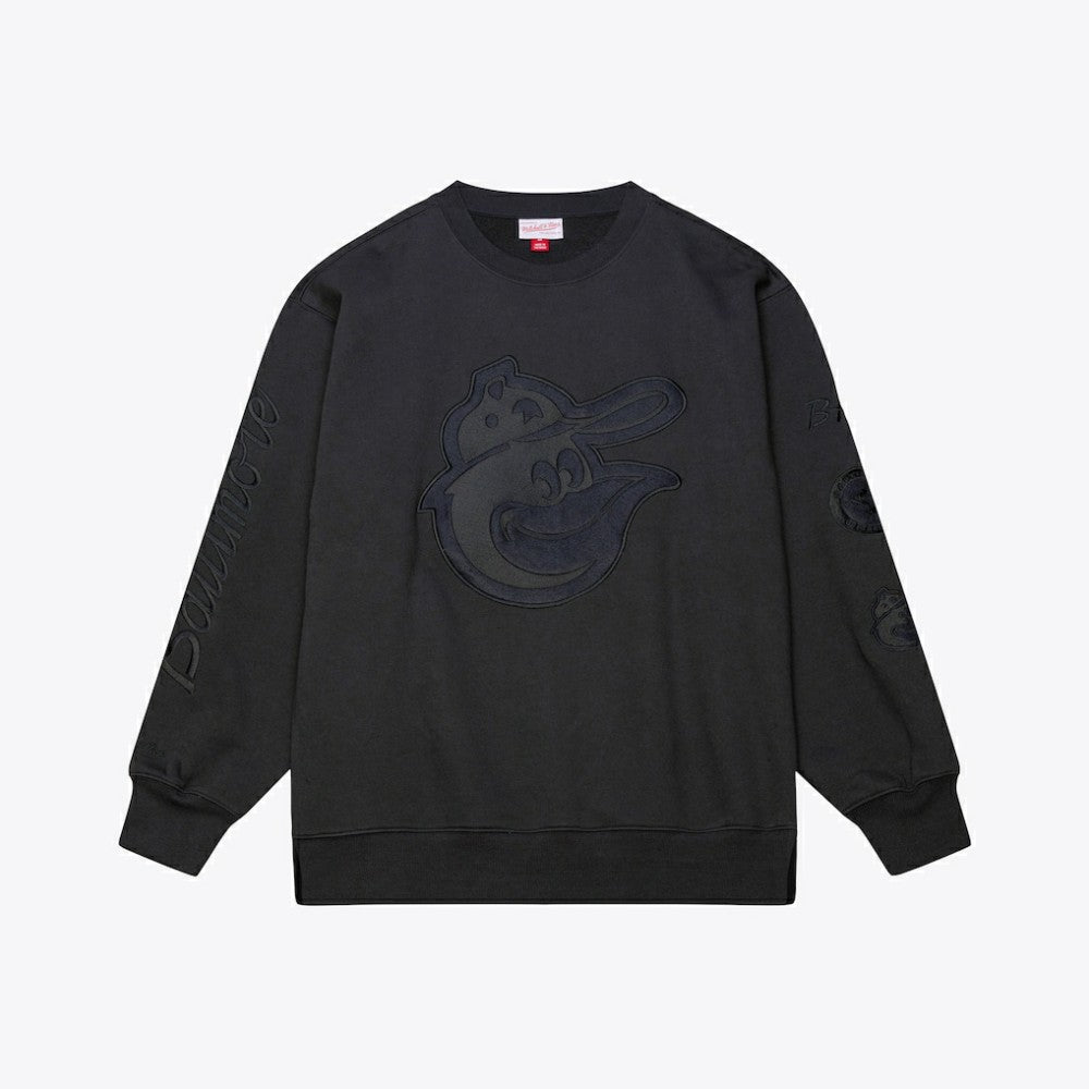 Baltimore Orioles Mitchell & Ness Phantom Fleece Crewneck Sweatshirt | MLB New