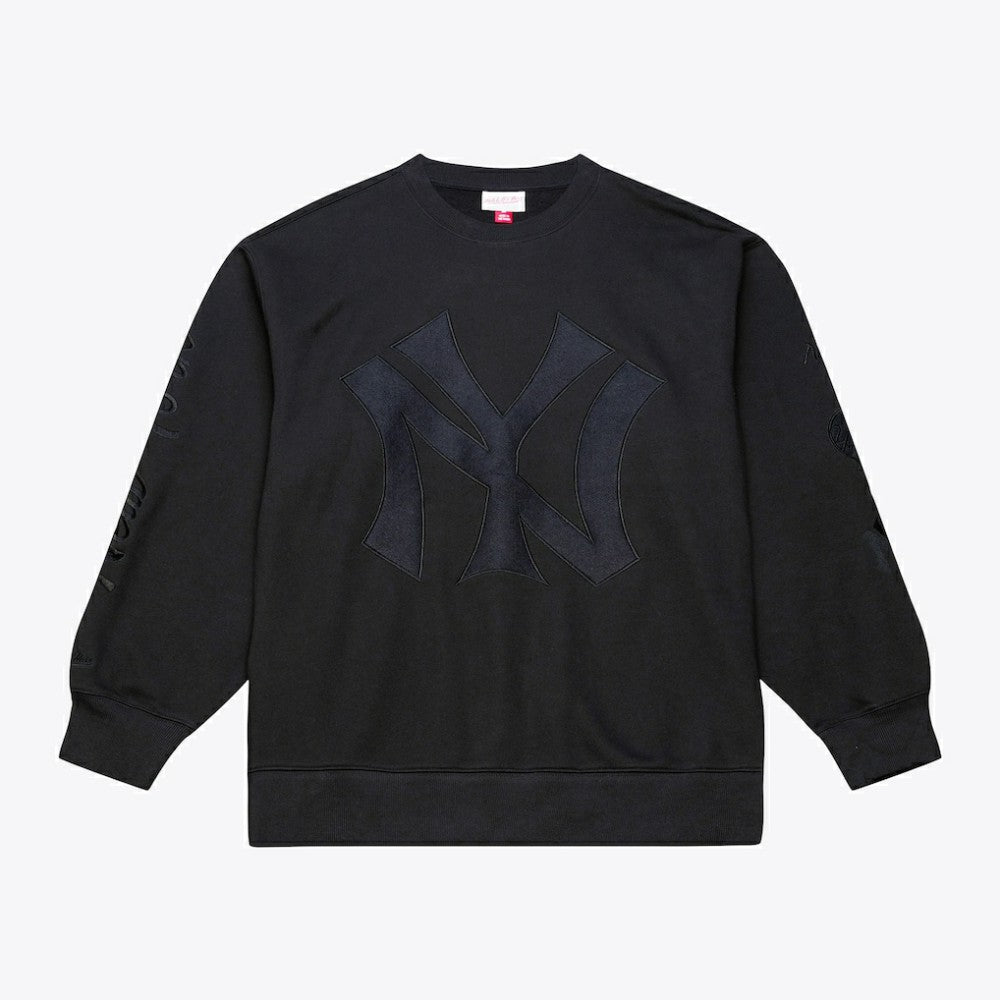 New York Yankees Mitchell & Ness Phantom Fleece Crewneck Sweatshirt | MLB Discount