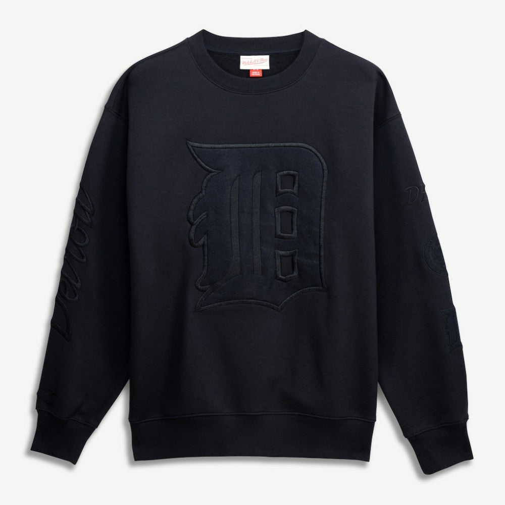Detroit Tigers Mitchell & Ness Phantom Fleece Crewneck Sweatshirt | MLB Outlet
