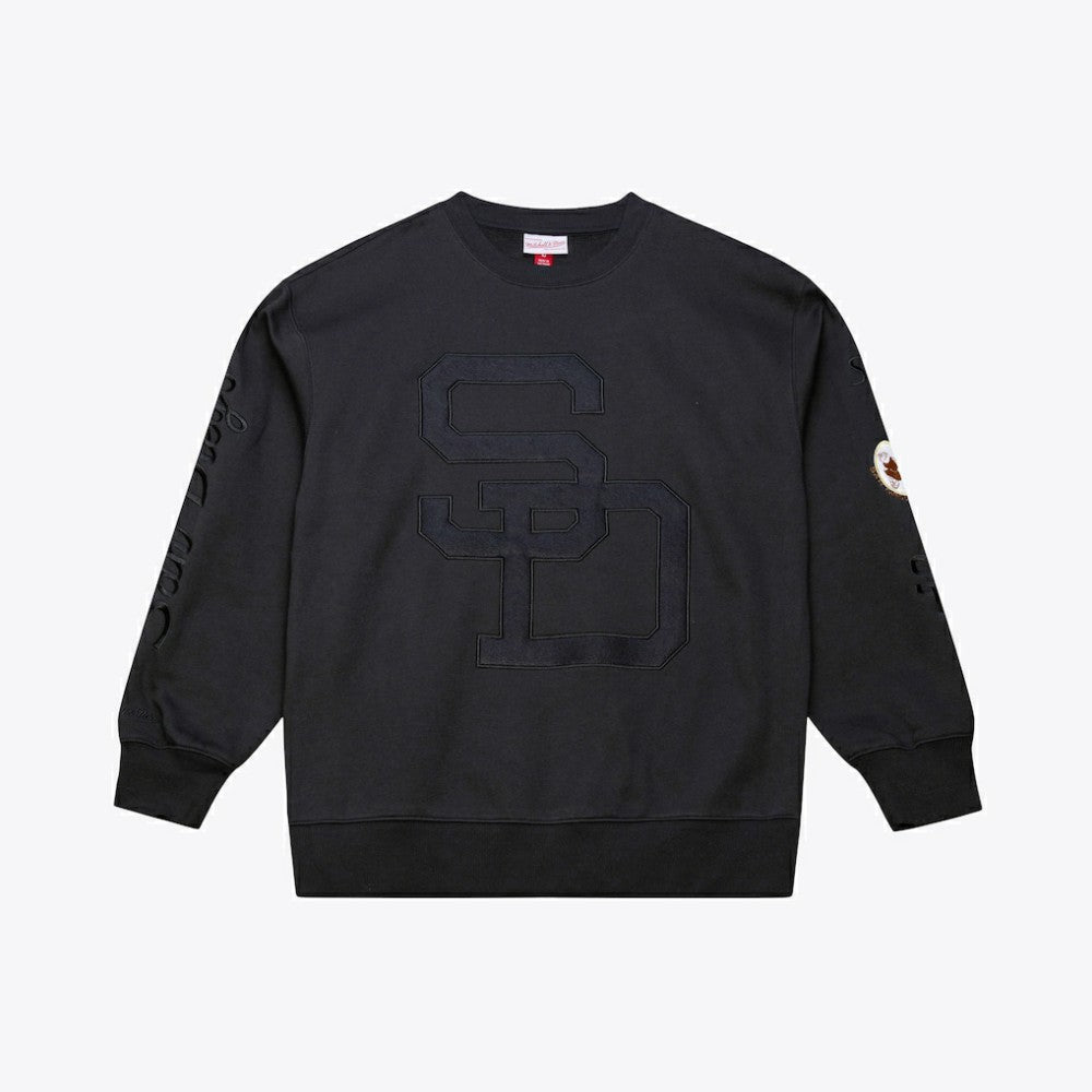 San Diego Padres Mitchell & Ness Phantom Fleece Crewneck Sweatshirt | MLB Shop