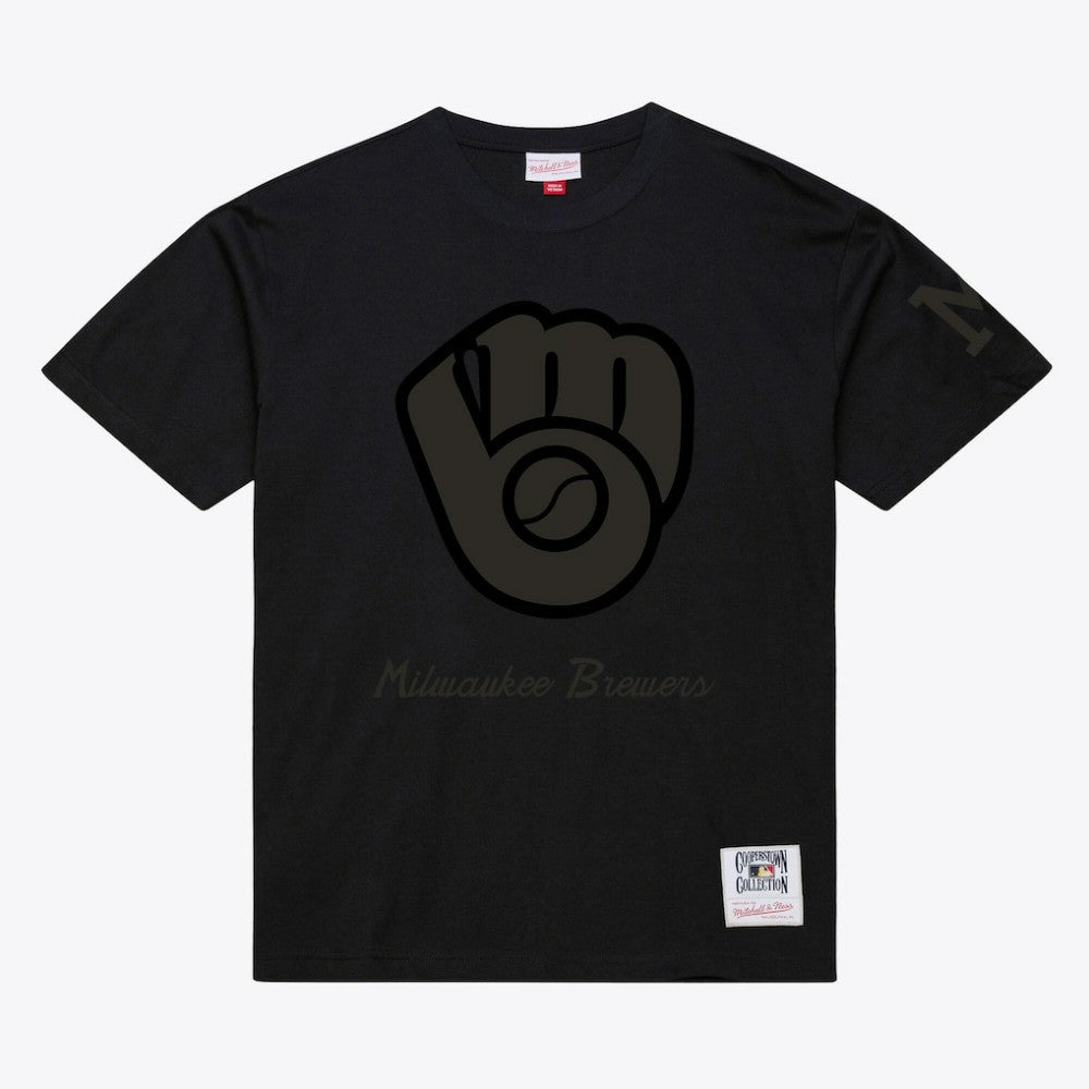 Milwaukee Brewers Mitchell & Ness Cooperstown Collection Phantom T-Shirt | MLB Shop