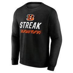 Cincinnati Bengals  Streak Pullover Sweatshirt
