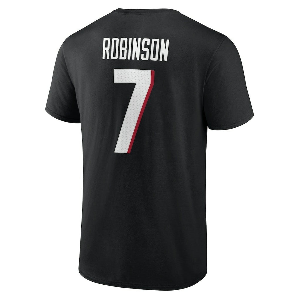 Atlanta Falcons  Bijan Robinson  Icon Name & Number T-Shirt