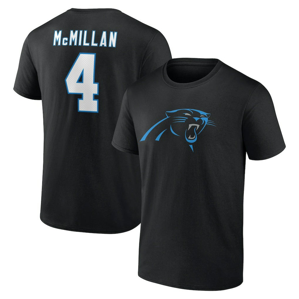 Carolina Panthers  Tetairoa McMillan  Icon Name & Number T-Shirt