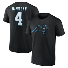 Carolina Panthers  Tetairoa McMillan  Icon Name & Number T-Shirt
