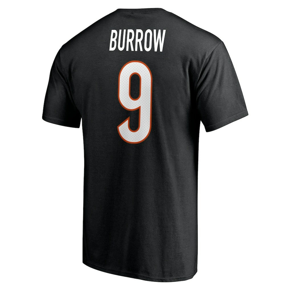 Cincinnati Bengals  Joe Burrow  Icon Name & Number T-Shirt