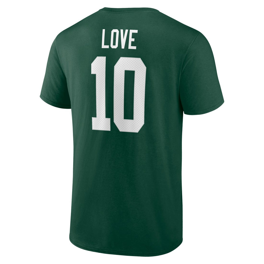 Green Bay Packers  Jordan Love  Icon Name & Number T-Shirt