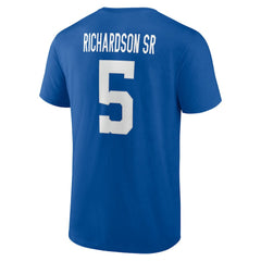 Indianapolis Colts  Anthony Richardson Sr.  Icon Name & Number T-Shirt