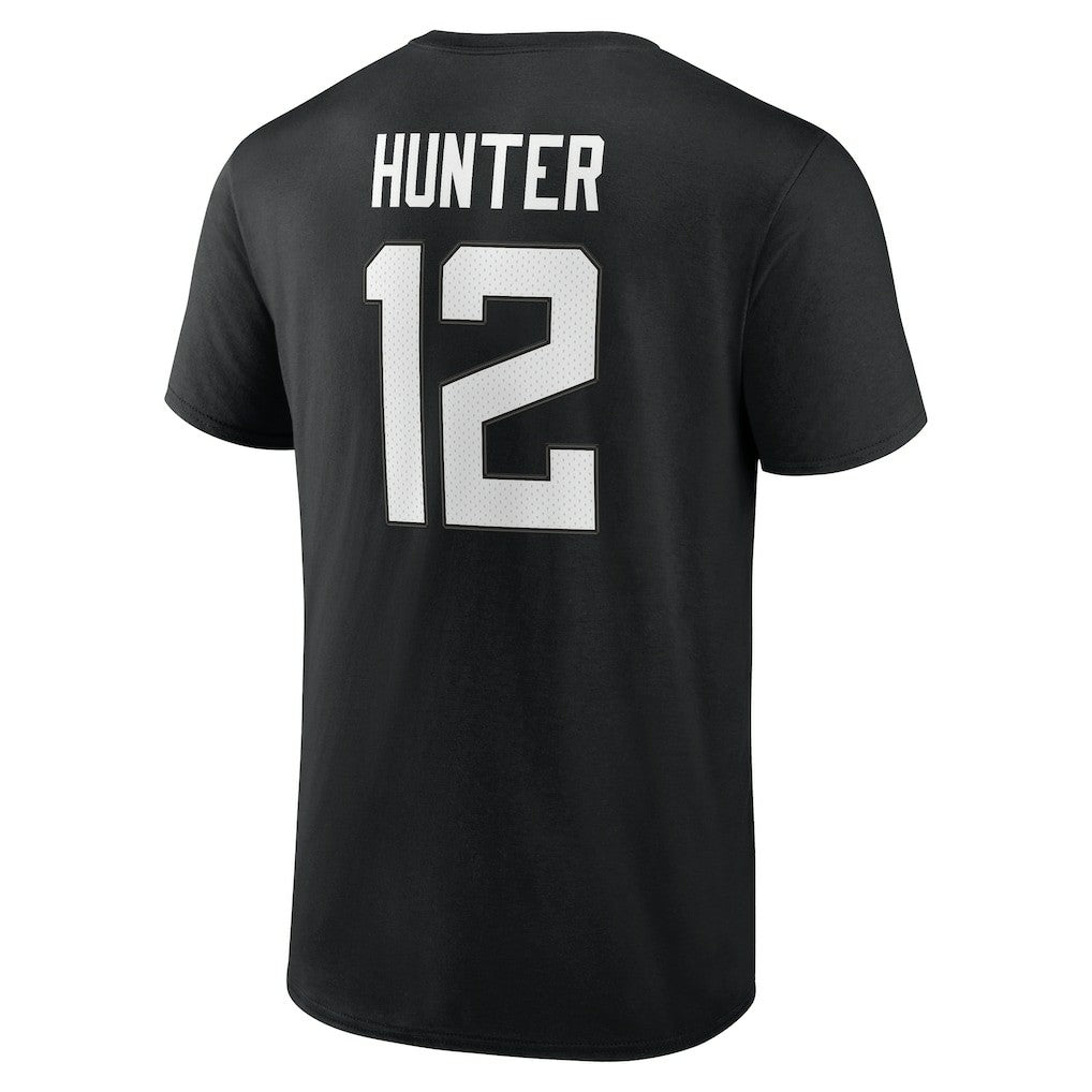 Jacksonville Jaguars  Travis Hunter  Icon Name & Number T-Shirt